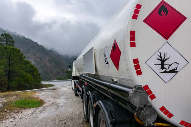 istock Tank truck dangerous goods 1191259384