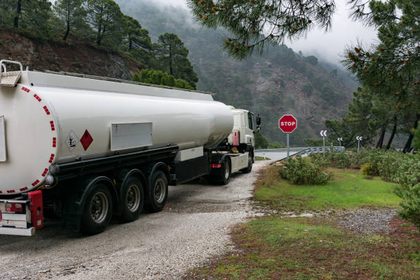 istock Tank truck dangerous goods 1191260323