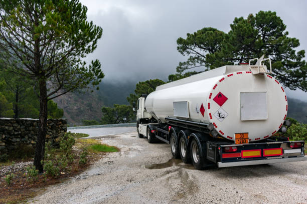 istock Tank truck dangerous goods 1191260325