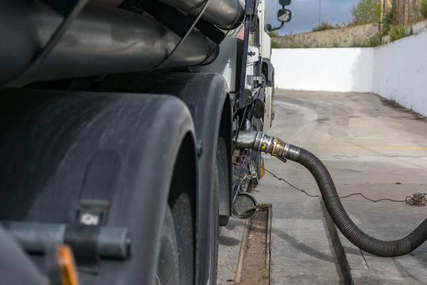 istock Tank truck for dangerous goods 1191261909