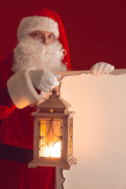 istock Santa Claus with lantern 1191263010