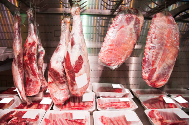 istock Meat at a butcher shop 1191270364