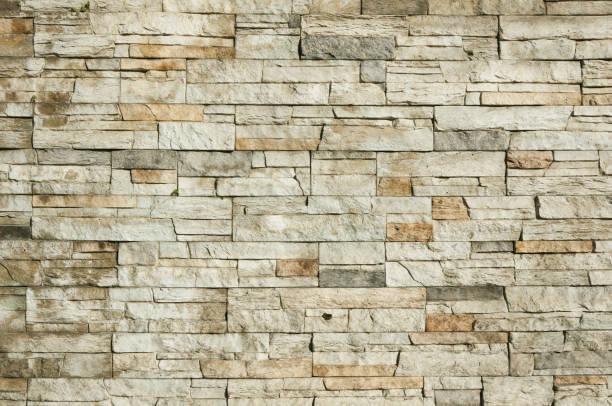 istock The wall surface is made of natural decorative stone. 1191278182