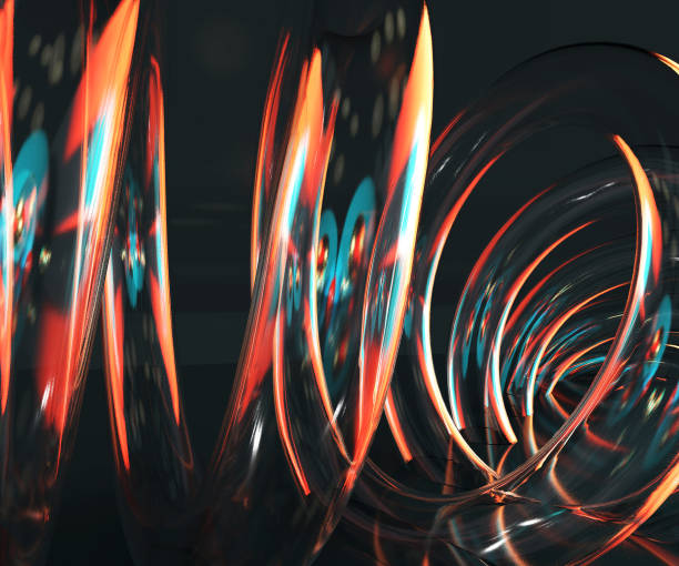 istock 3d illustration abstract glass background texture with color reflection fire and gold 1191280518