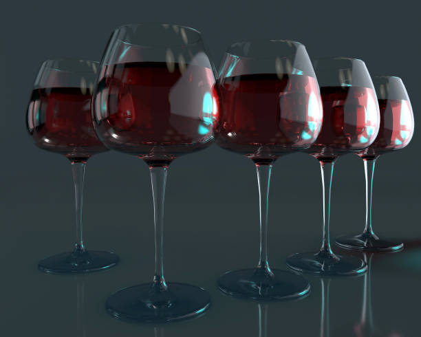 istock 3d illustration vine glasses background texture with window and light reflexion 1191280653