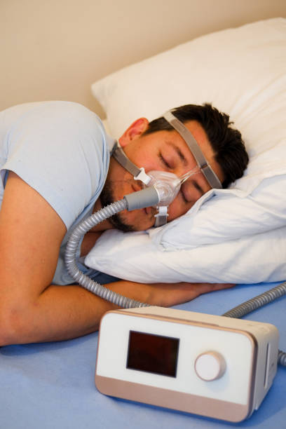 istock Healthy young man wearing nasal mask 1191282583