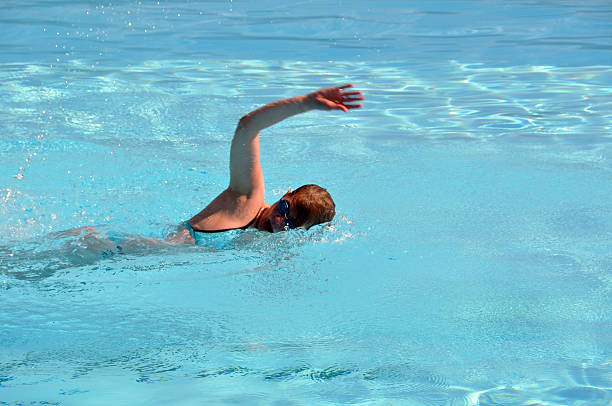 istock Female swimming the crawl 119128471