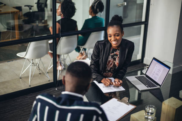 istock Young Businesswoman On Job Interview 1191288340