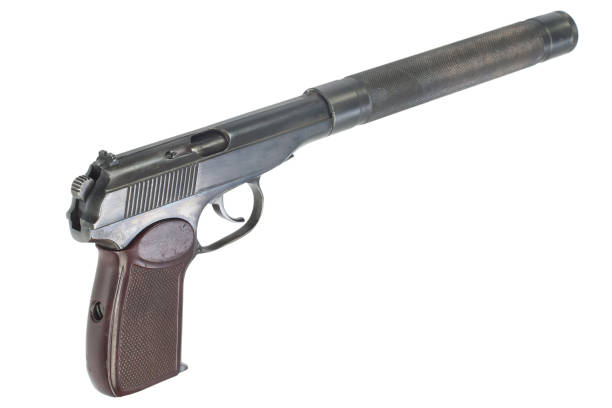istock USSR period pistol with silencer 1191288620