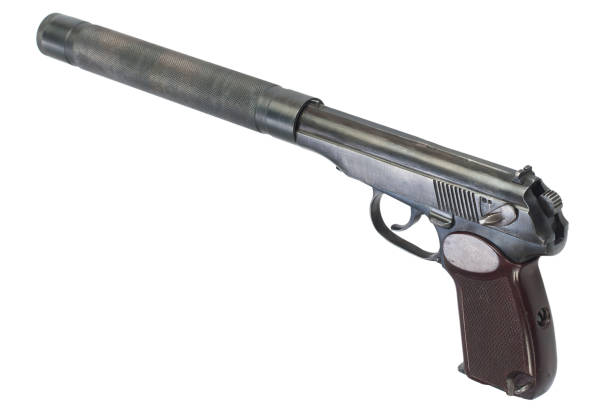istock USSR period pistol with silencer 1191288647