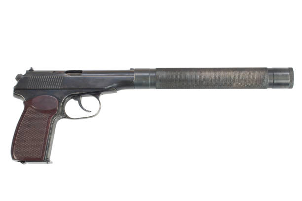 istock USSR period pistol with silencer 1191288663