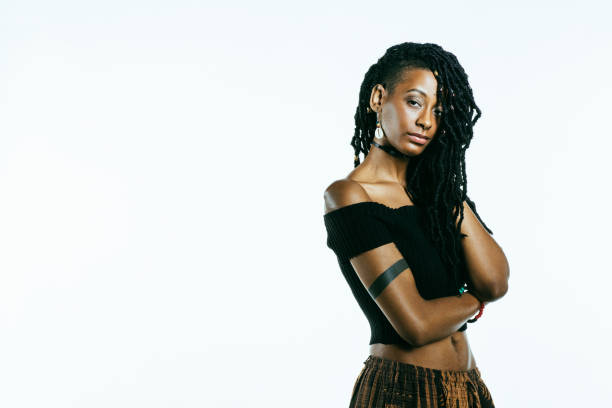 istock African American woman with dreadlocks looking at the camera 1191291081