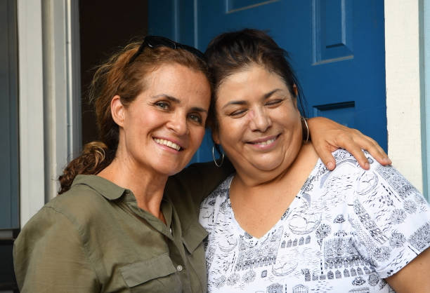 istock Mixed race mature lesbian couple 1191292212