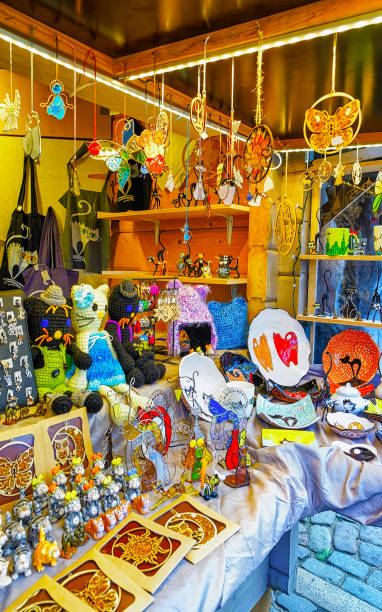 istock Different small souvenirs and accessories at Riga Christmas market reflex 1191292779