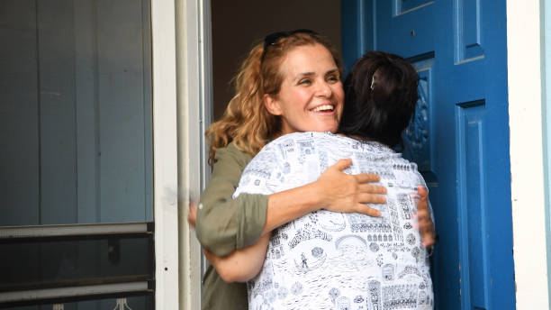 istock Mixed race mature lesbian couple embracing 1191293777
