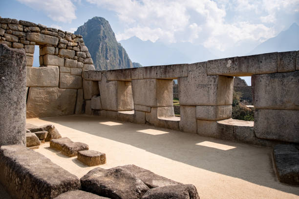 Machu Picchu Temple stock photo