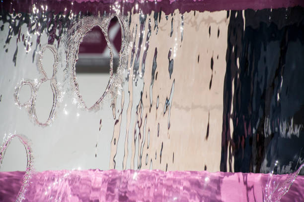 Water photographs in a waterfall