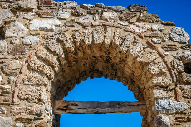 istock Byzantine church stone arch detail 1191300809