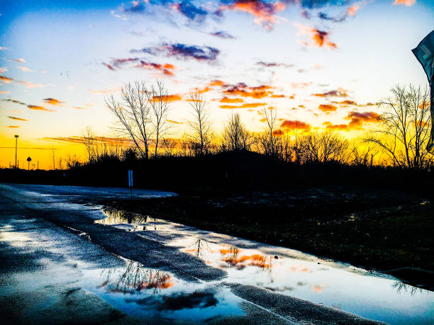 istock November sunrise reflected in the Midwest 1191311701