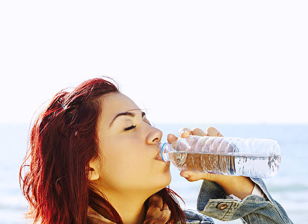 natural young woman stock photo