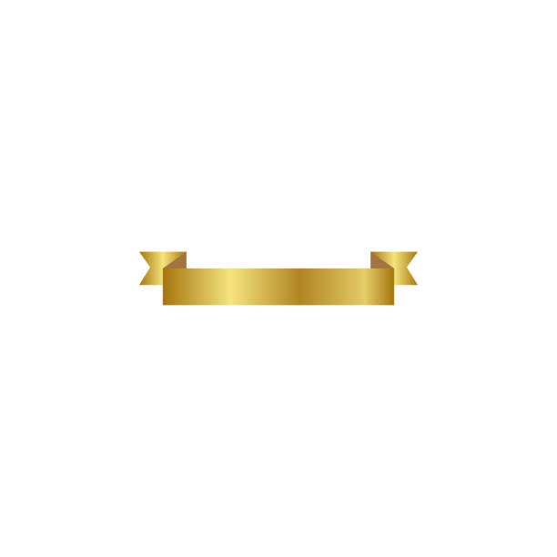 istock Ribbon or banner vector illustration. Flat vector ribbon banner isolated background. Ribbon silver colored. 1191312804