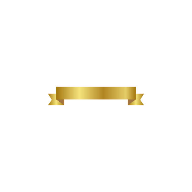 istock Ribbon or banner vector illustration. Flat vector ribbon banner isolated background. Ribbon silver colored. 1191312805