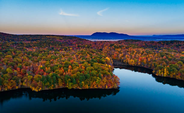 istock Mont-Saint-Bruno aerial view in autumn 1191313807