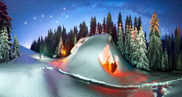 istock Christmas House in the Carpathians 1191315036