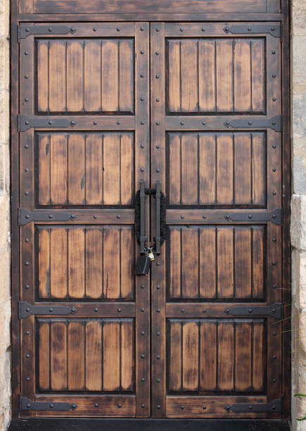 istock Old wooden doors 1191318758