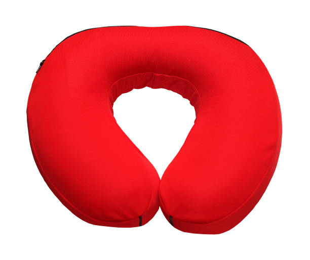 Red neck pillow stock photo
