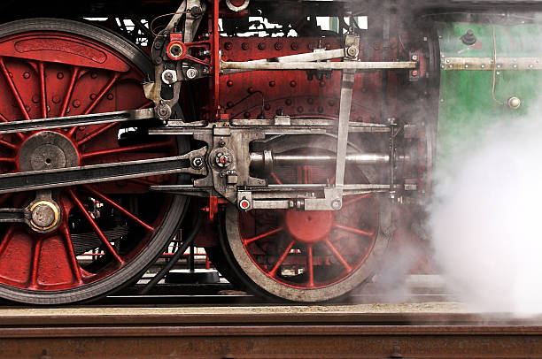 Steam Locomotive Wheels stock photo