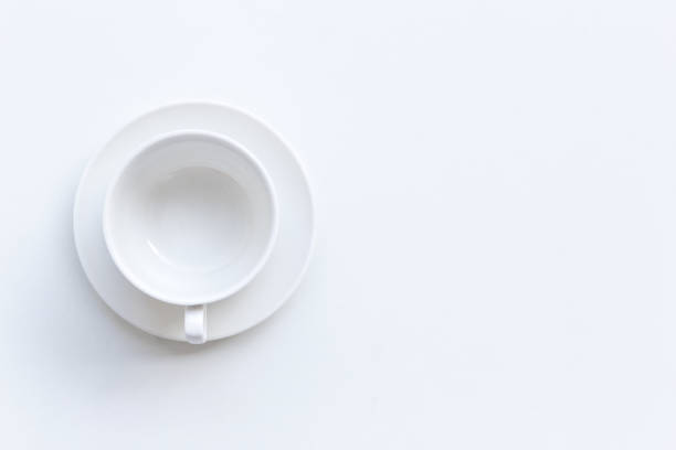 istock top view of blank coffee cup on white table 1191342419