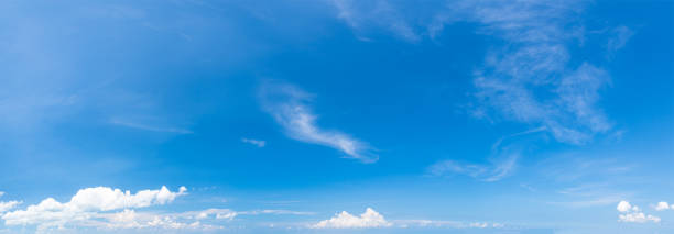 istock Soft white clouds against blue sky ,Panoramic fluffy clouds in the blue sky 1191344449