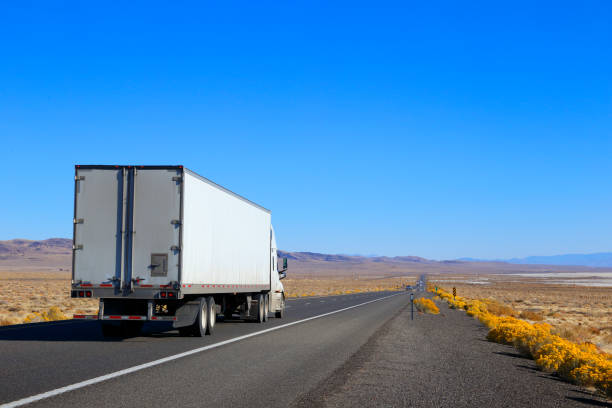 istock Big Rig On The Open Highway 1191345616