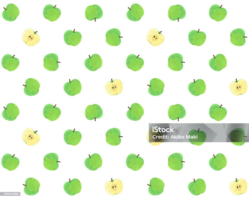 Apple Shape Pattern Illustration Of Seamless Apple Pattern Stock Illustration - Download ...