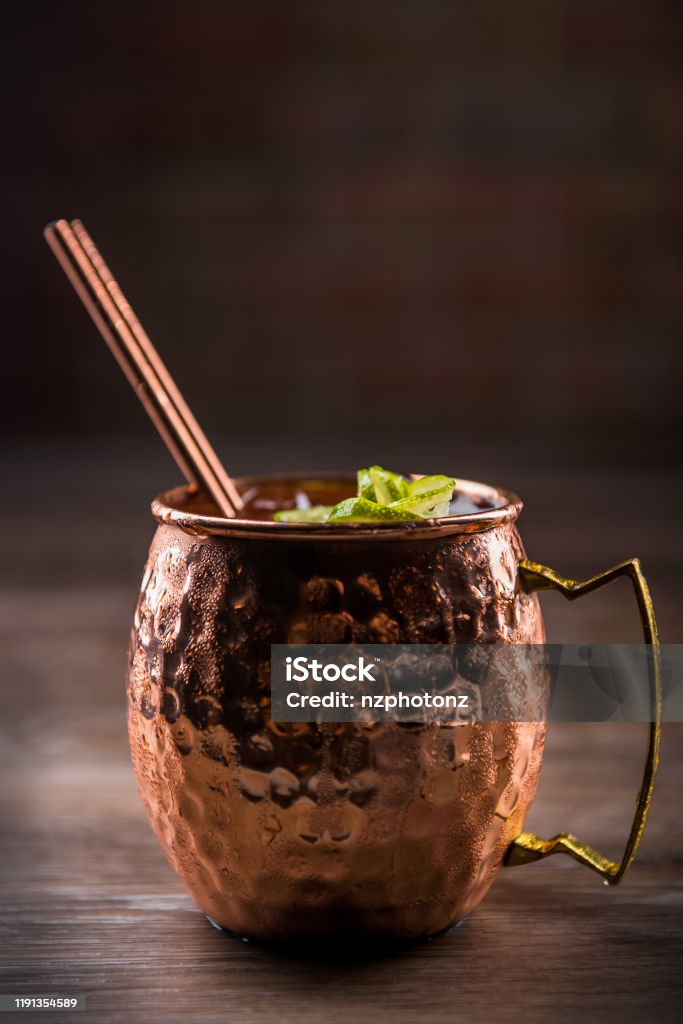 Moscow Mule in a Copper Mug (Click for more) Moscow Mule Stock Photo
