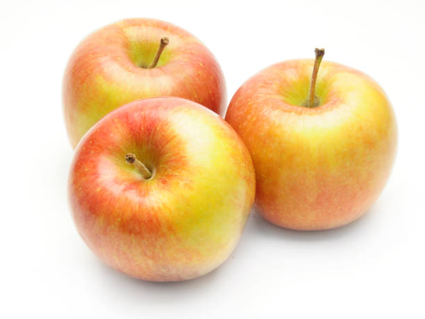 istock Ripe apples on a white background 1191356179
