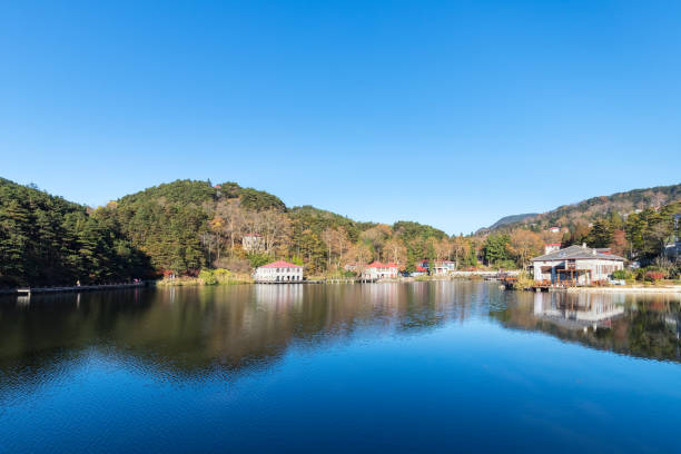 istock beautiful lake on mount lu in autumn 1191360953