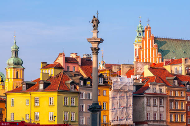 Warsaw. Poland. October 2019. Sigismund's Column in Warsaw. ( Kolumna Zygmunta)