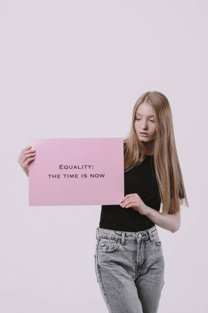 istock One young feminist holding poster 1191368771