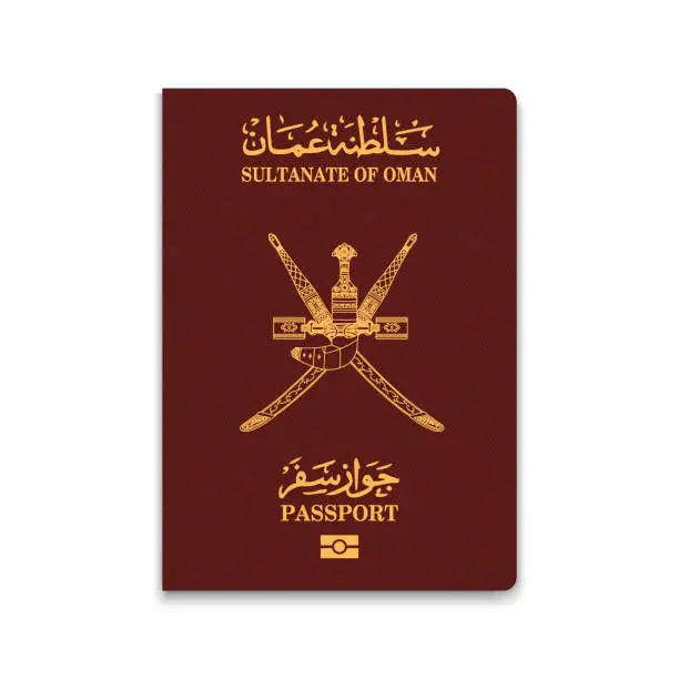 Vector illustration of Realistic 3d Passport