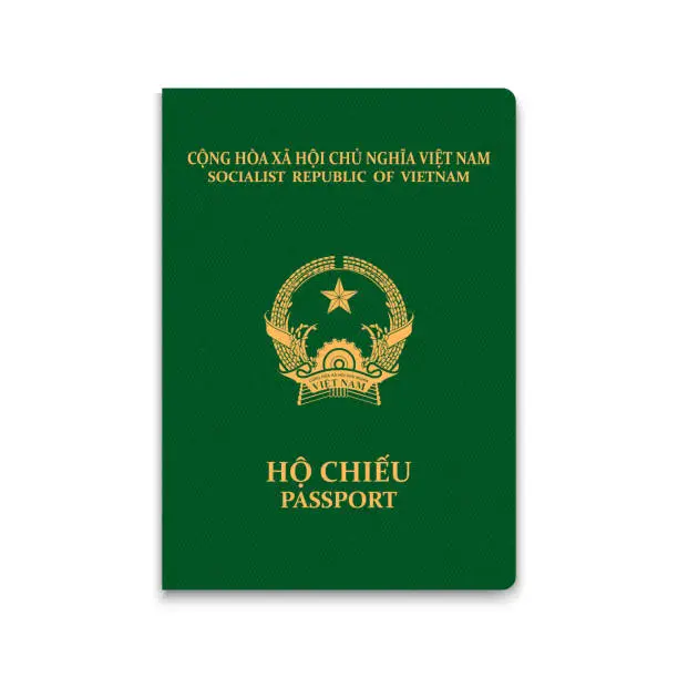 Vector illustration of Realistic 3d Passport