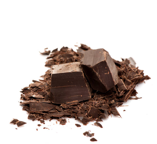istock Pieces and chopped chocolate isolated on white background 1191371886