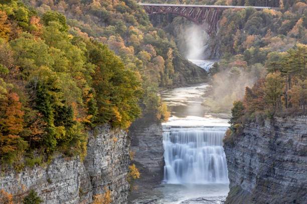 istock Letchworth Park Misty Middle Falls 1191372853