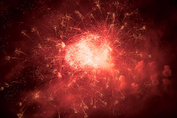 istock Fireworks against the night sky 1191373808