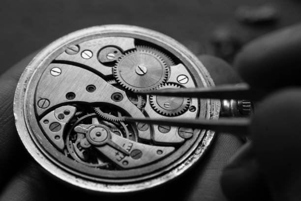 istock Mechanical watch repair, watchmaker's workshop 1191374050