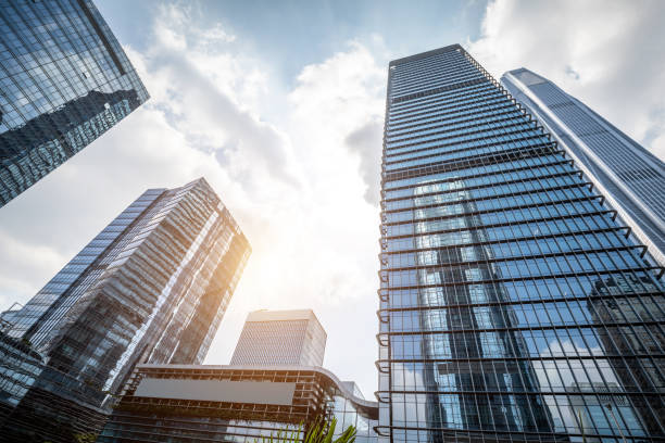 istock Low angle shot of modern architecture 1191377675