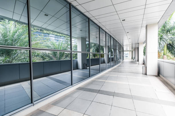 istock Office corridor without people outdoors 1191377723