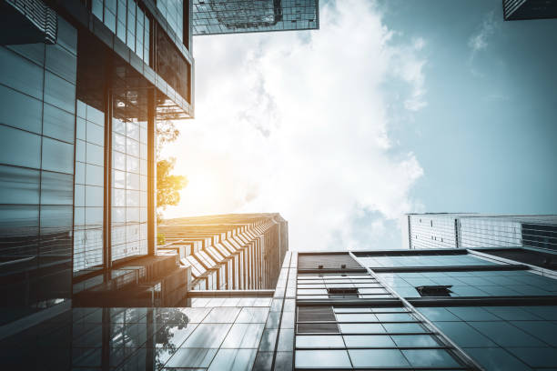 istock Low angle shot of modern architecture 1191377786