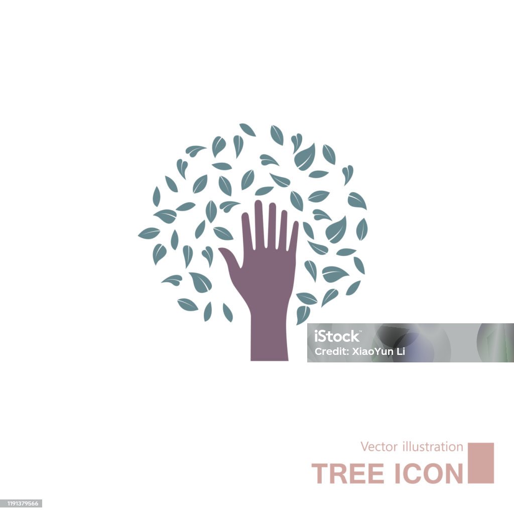 Hand Par Tree Hand And Tree Stock Illustration - Download Image Now - Abstract, Arm ...